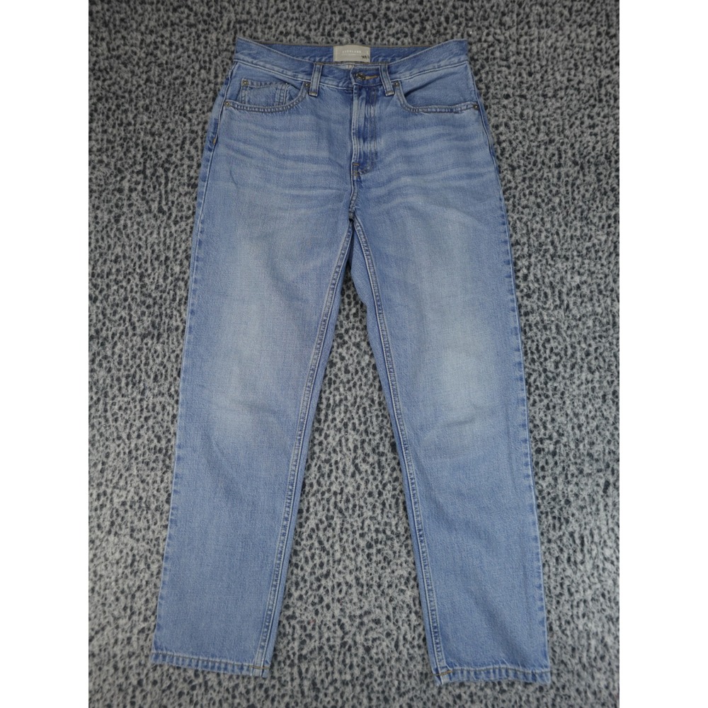 Everlane Straight Leg Jeans Womens 6 Light Blue Wash Good High Rise Denim 139393